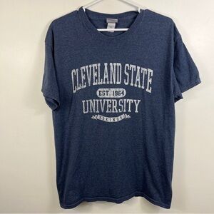 CSU Cleveland State University Vikings T-Shirt Gray Adult Sz Large